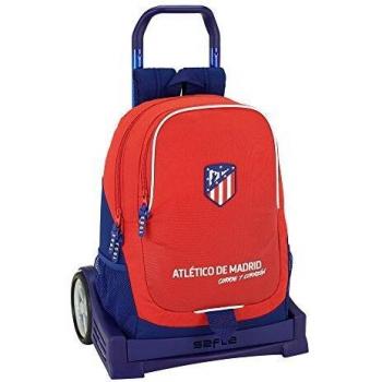 Safta Mochila Espalda Ergonómica Atlético De Madrid Coraje Con Carro Safta Evolution