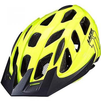 Casco Lazer J1 Amarillo Flash con LED y Red