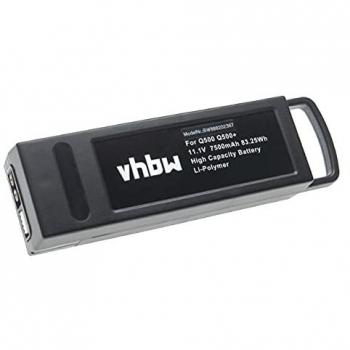 Batería de reemplazo Vhbw para Yuneec YUNQ500105, dron multicóptero cuadricóptero (7500 mAh, 11.1 V, Li-Poli)