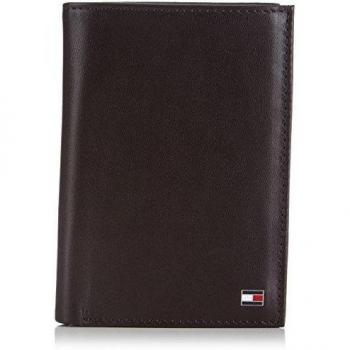 Tommy Hilfiger ETON N/S WALLET W/ COIN POCKET - Monedero de material sintético hombre, color marrón, talla 13x9x2 cm