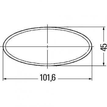 HELLA 8RA 343 160-002 Reflector - Color de tulipa: rojo - oval - Cant.: 20