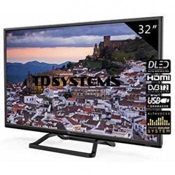 Televisores LED 32 Pulgadas TD Systems K32DLM10H. 2X HDMI, VGA, USB Grabador Reproductor, DVB-T2/C/S2