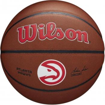 Wilson NBA Team Composite Basketball - Size 7, Atlanta Hawks Design, Unisex, Brown Color