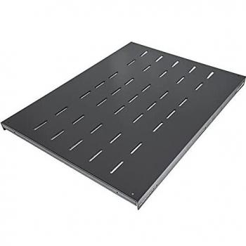 Intellinet 19 Inch Fixed Shelf, 1U, 600mm Depth, Heavy-Duty, Max 100kg, Black
