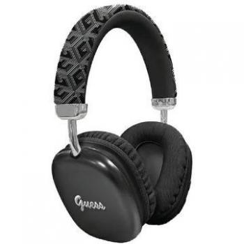Auriculares inalámbricos Guess G Cube Bluetooth 5.3 con logo metálico, compatibles con Siri y certificación IPX4 - Negro
