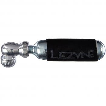Lezyne Twin Speed Drive CO2 Inflator 16g Silver Compatible with Presta and Schrader Valves