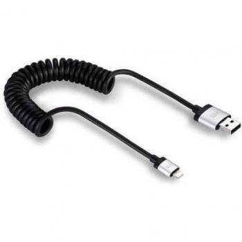Just Mobile AluCable Twist Deluxe - Relámpago de cable en espiral
