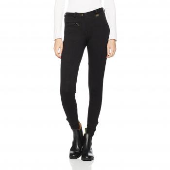 HKM Basic Pantalones de equitación para Mujer, Todo el año, Mujer, Color Negro, tamaño Extra-Large