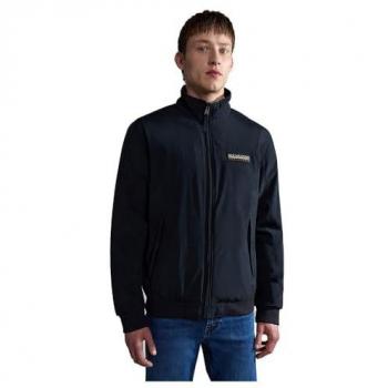 Napapijri Sailor Black Men's Polyamide Jacket with Logo Patch - Size L