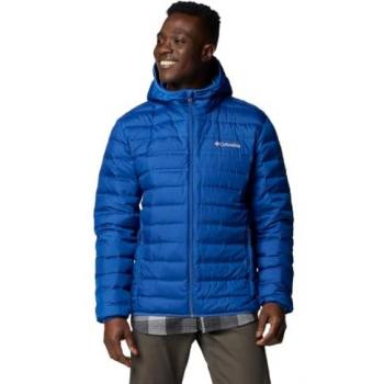 Chaqueta de plumón con capucha Columbia Lake 22 II azul eléctrico para hombre, talla L