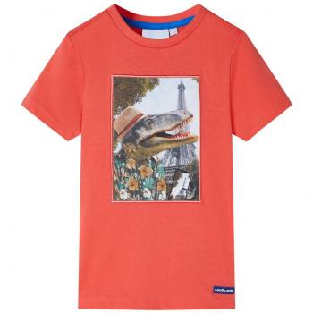 Camiseta infantil roja clara 104