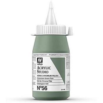 ACRÍLICO VALLEJO STUDIO COLOR Nº 56-500 ML Verde Chromium Pálido