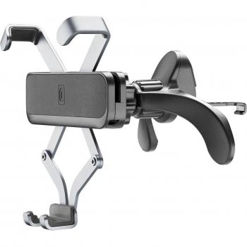 Soporte de móvil para coche - CellularLine GRAVITYHOLDERVENTK, Universal, Negro