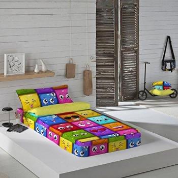 NATURALS Saco Nórdico Sin Relleno Hello MULTICOLOR Cama 90