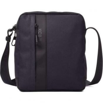 Bandolera de Hombre KCB Hole Mediana Gris para Tablets con Cremallera 100% Vegana