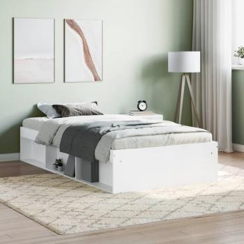 Cama Capadocia 6 módulos de almacenaje blanco