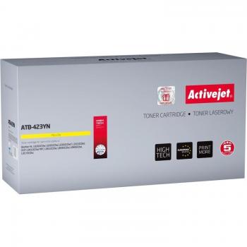 Tóner Compatible Activejet ATB-423YN Amarillo para Brother, 4000 Páginas