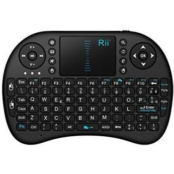 Teclado Inalámbrico Mini Rii i8 con Touchpad (2.4G) para Windows, Mac, Linux y Android - Incluye Dongle USB y Batería de Litio