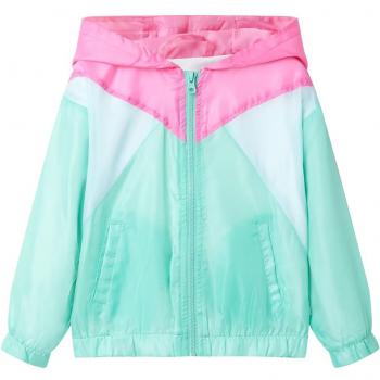 Chaqueta infantil con capucha y cremallera multicolor 104
