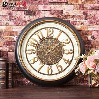 Reloj de pared relojes europeos Creative Salón ronda el silencio del Reloj murales Art Deco mesa de comedor,20 pulgadas, 20 pulgadas 019C