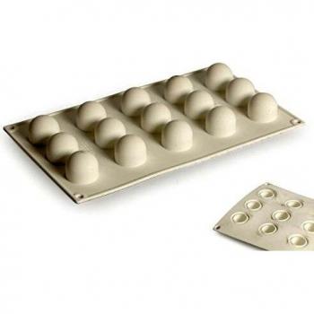 Silikomart Professional Silicone Baking Mold, Mini Truffle 15 Cavities