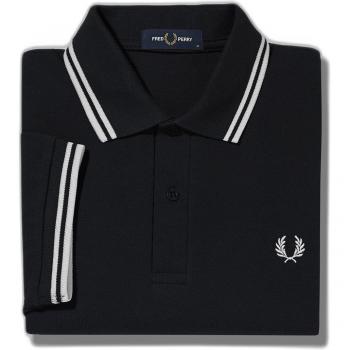 Fred Perry Men's Short Sleeve Pique Cotton Twin Tipped Polo Shirt