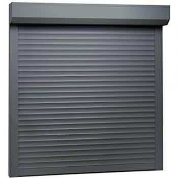 vidaXL Persiana Enrollable Aluminio Protección Estor Cortina Solución Innovadora Prefabricada Protección contra Sol y Viento Gris Antracita 100x100cm