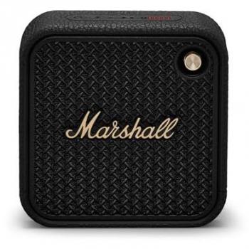 Marshall Willen II Portable Bluetooth Speaker - Black & Brass, Wireless, 17+ Hours Playtime, Water-Resistant IP67, Quick Charge