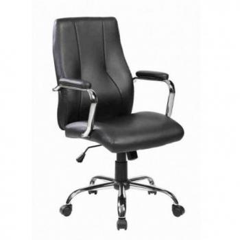 Silla dirección Rocada Decai - Símil piel - Color negro