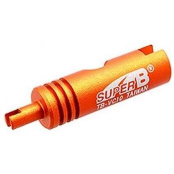 Super B TB-VC10 Llave de válvula, Unisex Adulto, Naranja, Talla única