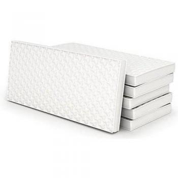 Anti-bacterial bebé niño, bebé cuna, cuna cama colchón de espuma con acolchado transpirable cremallera funda Talla:160 x 70 x 10cm