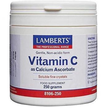 Lamberts Ascorbato de Calcio - 250 Cápsulas