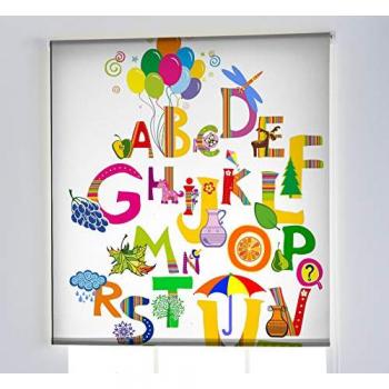Estor Enrollable Translúcido Infantil Estampado Diseño Moderno 130 x 180 cm Fácil Instalación Gratis