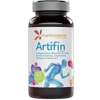 Artifin de Mundo Natural - 60 Cápsulas para Huesos con Glucosamina y Cúrcuma