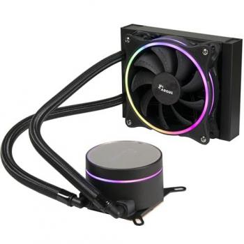 Inter-Tech Argus Iceman LC-120 AIO - Refrigeración líquida RGB para CPU, compatible con todos los sockets, color negro
