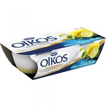Oikos Sensaciones - Yogur Griego con Lima y Limón, 2 x 115 g