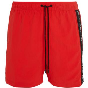 Tommy Jeans - Bañador Rojo para Hombre XL con Banda Lateral