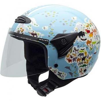 NZI Helix Ii Jr Casco Graphics Mapamundi, MAPAMUNDI, Talla S