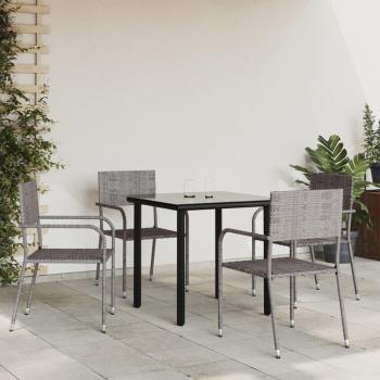 Juego de Comedor para Jardín Vidaxl