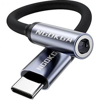 Adaptador USB-C a Jack de 3,5 mm AUX, Cable Adaptador de Audio para Auriculares es Adecuado para Samsung S20/10 /21/ Note10 /20/A8S / A80 Huawei P40 / P30 / P20 Pro / Mate 30/20/ 40 Pro Nova 5