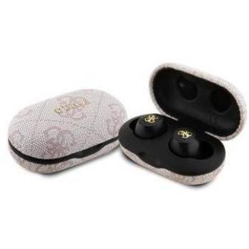 Auriculares Bluetooth TWS 4G con Estuche de Carga Rosa y Logo Metálico