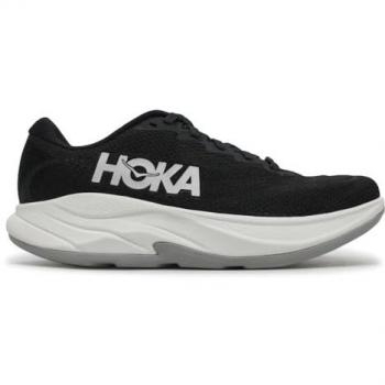 Hoka Rincon 4 Men's Road Running Shoes - Black/White, Size 40 2/3