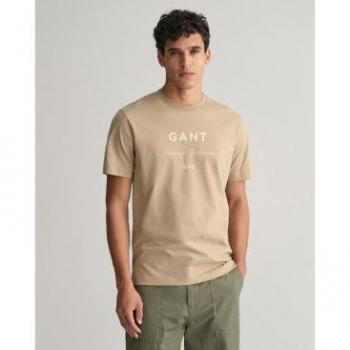 Camiseta de manga corta con logo Script Printed de Gant