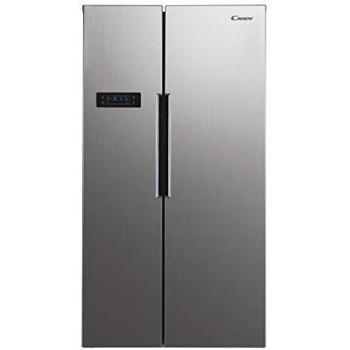 Candy CHSVN 174X, Frigorifico side by side, Motor inverter, Total no frost, Capacidad XXL 532l, Display horizontal exterior, Clase E, Inox antihuellas