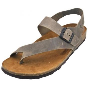 Sandalias de Hombre Inter-Bios Modelo 9512, tipo sandalia dedo, color marrón, material piel bio