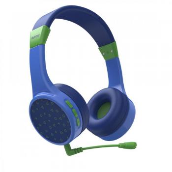 Auriculares HAMA Bluetooth On-ear Teens Guard Azul con Control de Volumen y Limitador de Sonido