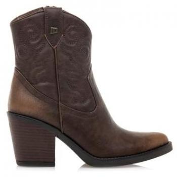 MTNG Botines de tacón Mujer modelo Tijuana Marrón, Casual, Cierre con Cremallera, 59581