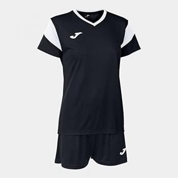 Conjunto de fútbol Joma Phoenix Mujer Negro Blanco