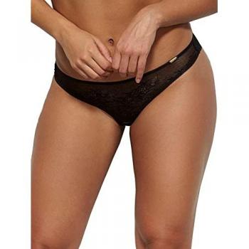 Gossard Glossies Black Lace Thong