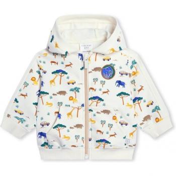 Sudadera de bebé niño estampada de cremallera con capucha Carrement Beau Y30128